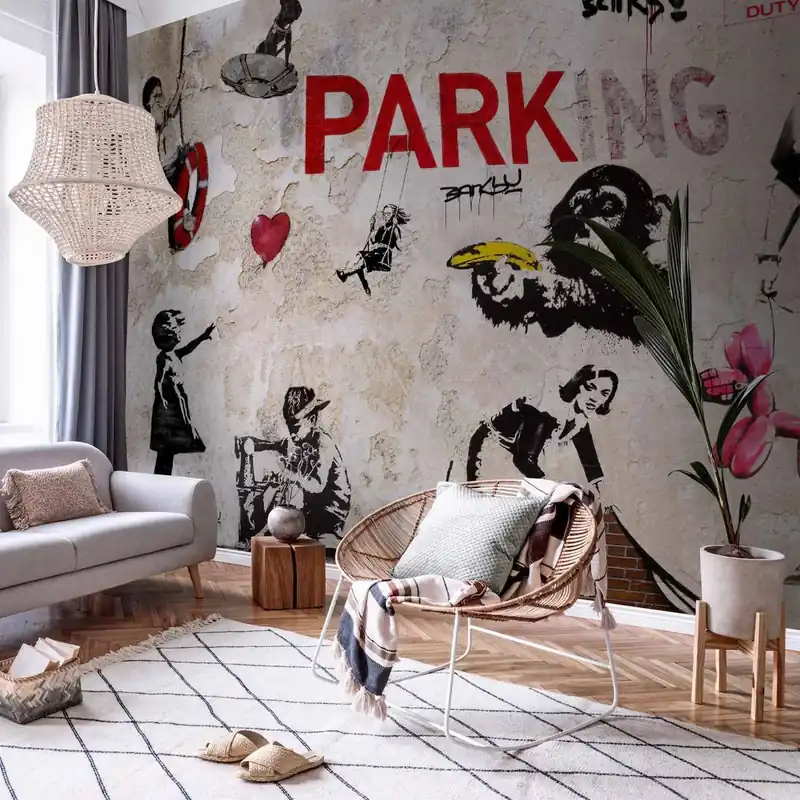 Fototapeta - Kolaż graffiti (Banksy) Oferta