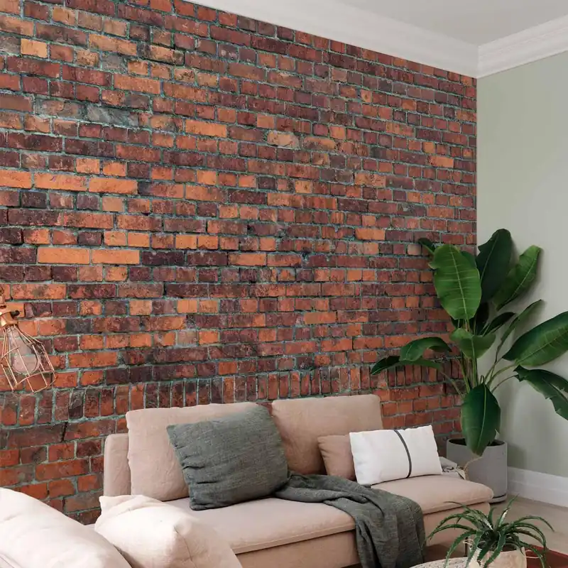 Darmowy zwrot Fototapeta - Vintage Wall (Red Brick)