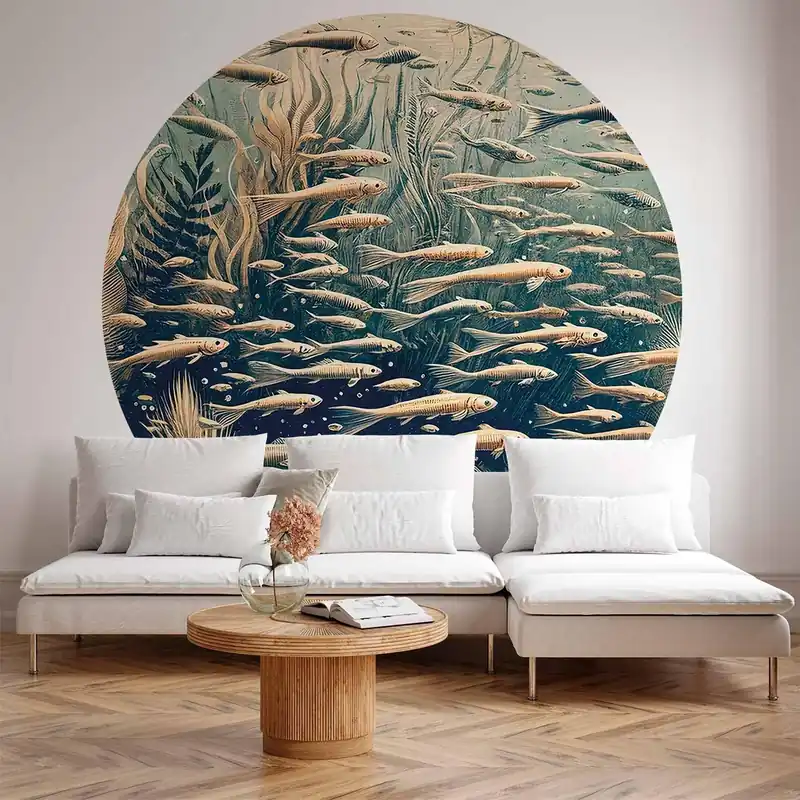 Darmowa dostawa Fototapeta okrągła - Oceaniczna przyroda