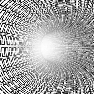 Wyprzedaż Fototapeta 3D Tunel - Czarno-Biała