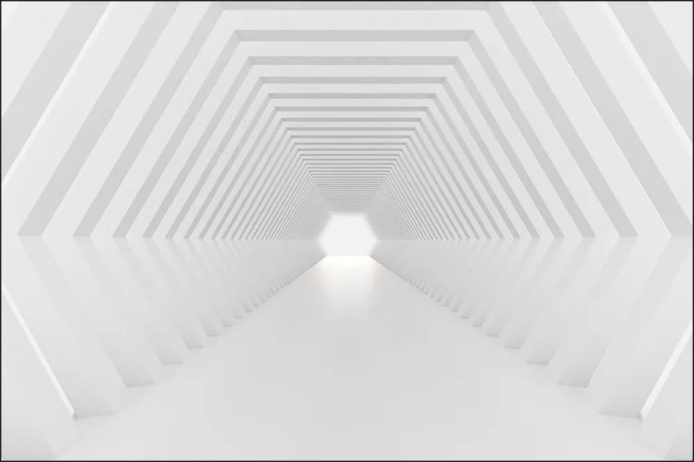 Niska cena Fototapeta 3D Tunel - Do Sypialni