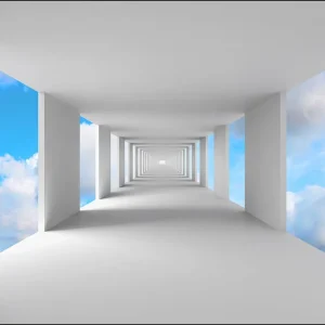 Dodaj do koszyka Fototapeta 3D Tunel - Niebo
