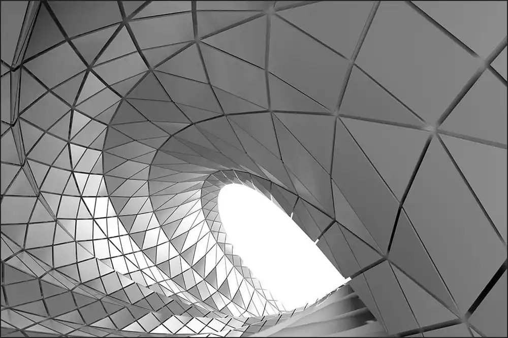 Fototapeta 3D Tunel - Szara Oferta