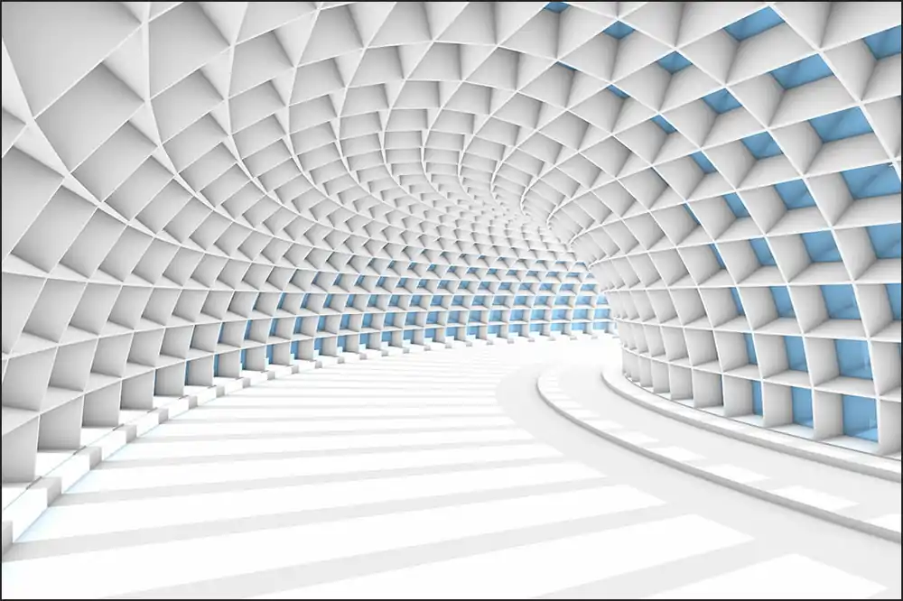 Taniej Fototapeta 3D Tunel-Abstrakcja
