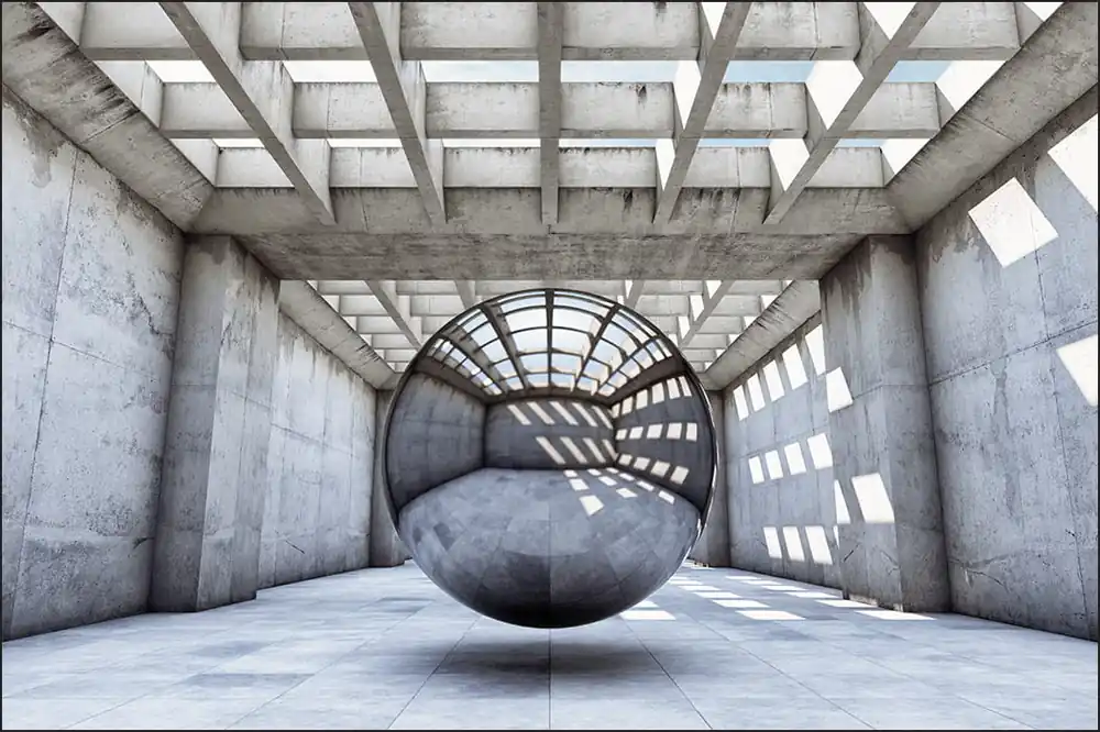 Łatwy zwrot Fototapeta 3D Tunel-Do Salonu