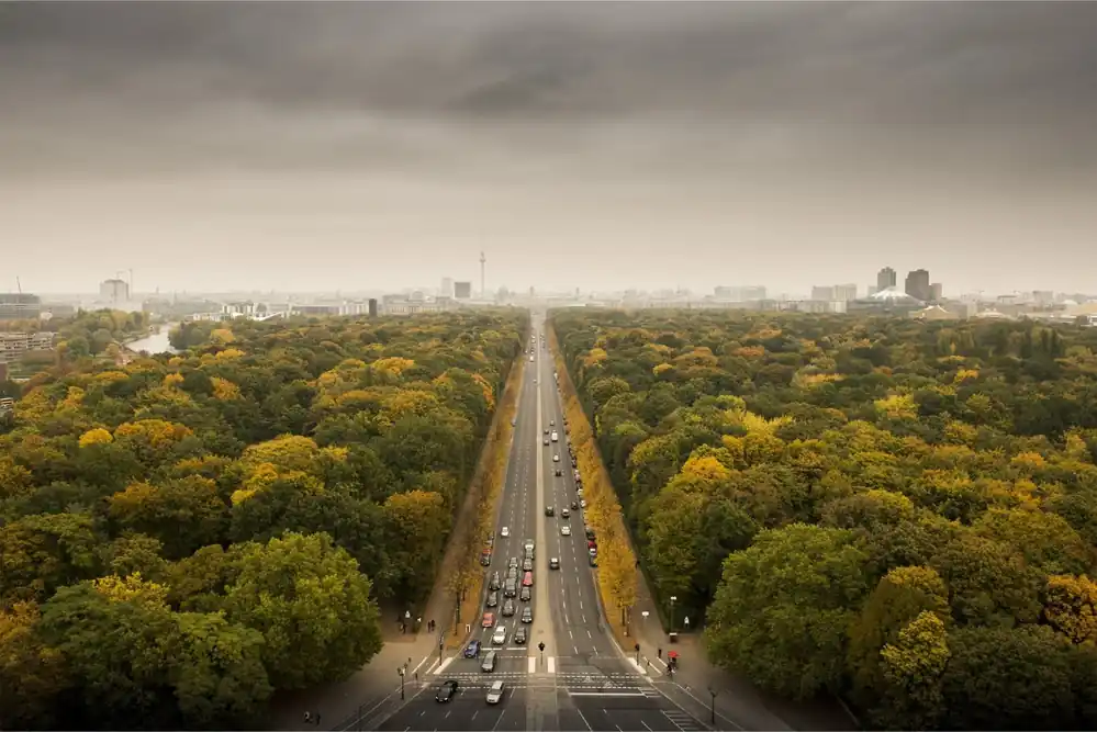 Fototapeta Berlin Z Oddali Premium
