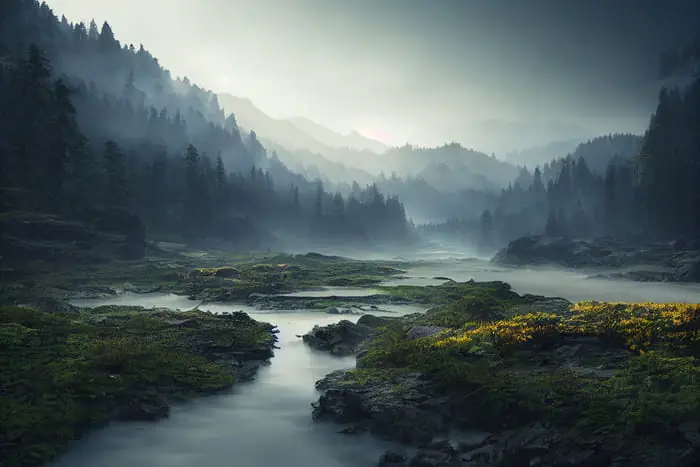 Popularny Fototapeta Breathtaking Landscape 4K Background