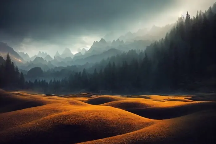 Fototapeta Breathtaking Nature Mountain Landscape, 3D Oferta