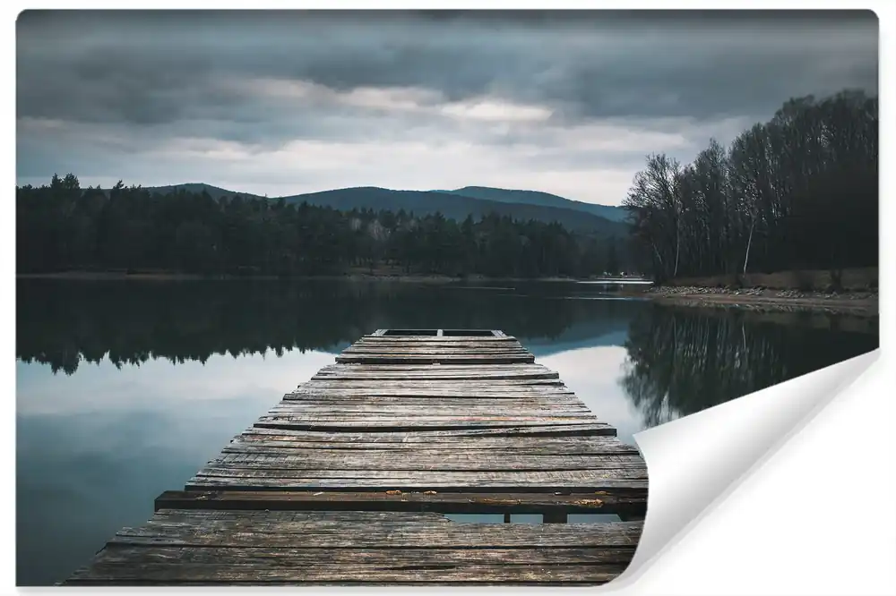 Tylko do końca tygodnia Fototapeta Drewniany Pomost Nad Jeziorem