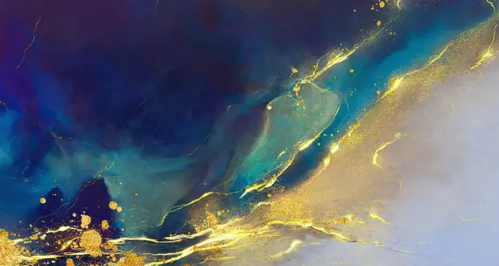 Fototapeta Golden Abstract Elements With Watercolor Texture Oferta czasowa