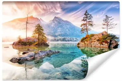 Fototapeta Jezioro Hintersee W Bawarii W Niemczech Bezpieczne zakupy