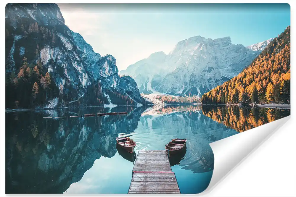 Hit cenowy Fototapeta Jezioro Lago Di Braies We Włoszech