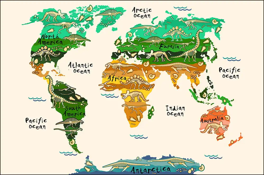 Szybka dostawa Fototapeta Mapa Dla Dzieci