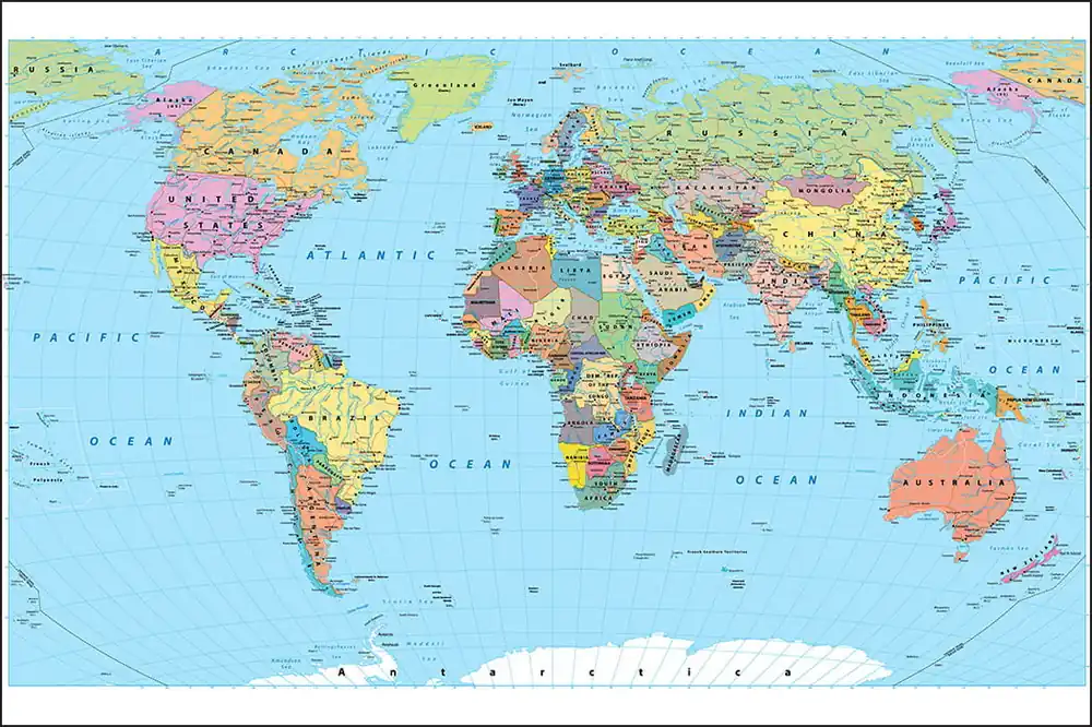 Fototapeta Mapa Świata Nowy