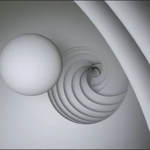 Wysoka jakość Fototapeta Optyczna Kula 3D