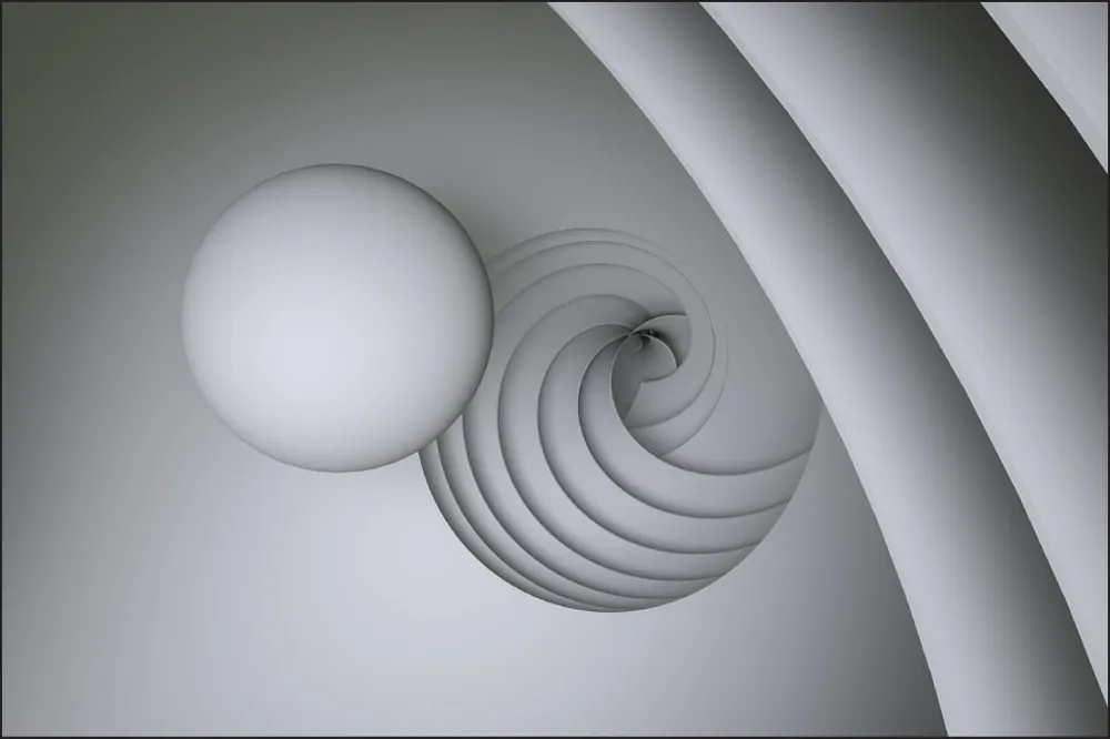 Wysoka jakość Fototapeta Optyczna Kula 3D
