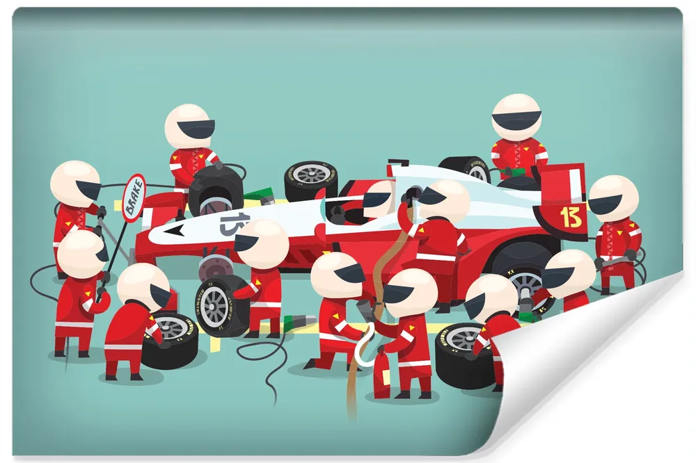 Fototapeta Pit Stop Bolidu F1 Tylko do końca tygodnia