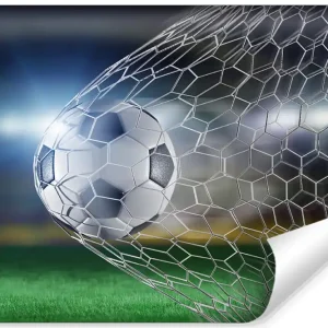 Bezpieczna płatność Fototapeta Piłka Nożna Gol 3D