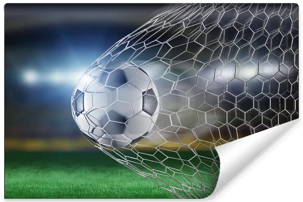 Bezpieczna płatność Fototapeta Piłka Nożna Gol 3D