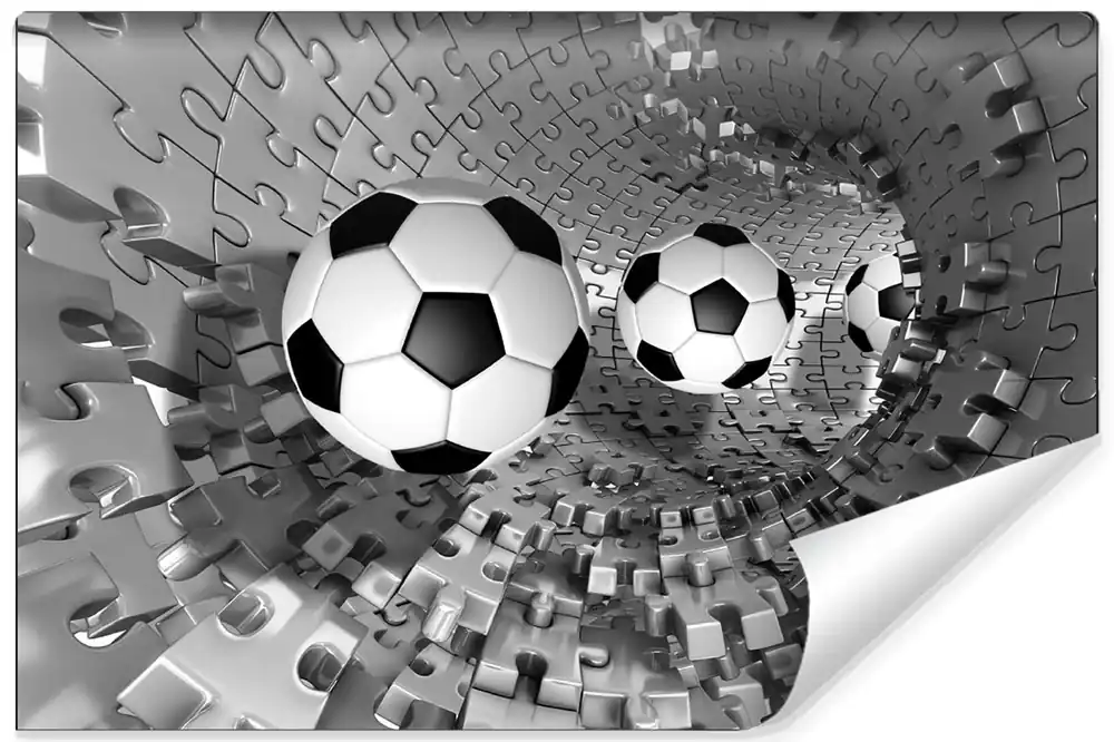 Hit sprzedaży Fototapeta Piłka Nożna Puzzle 3D