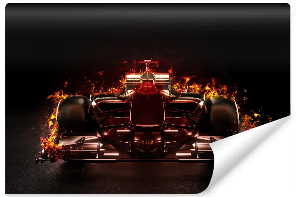 Fototapeta Płonący Bolid F1 Darmowa dostawa
