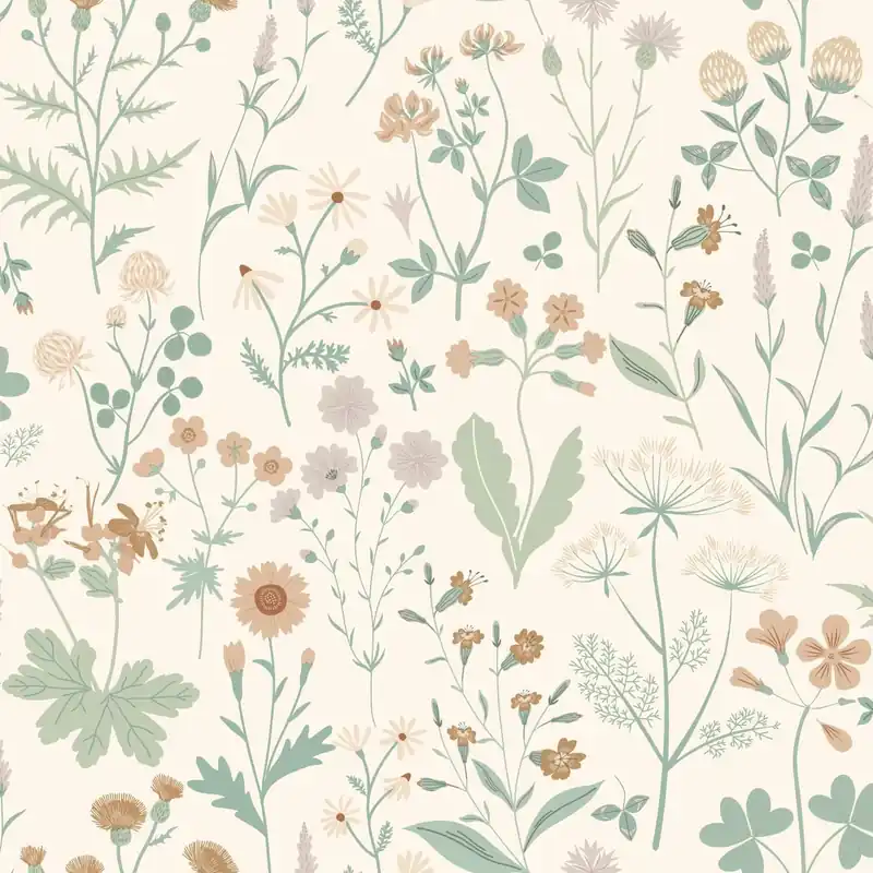 Tapeta ścienna łąka polne kwiaty Vintage Flowers 139481 Esta Home Tylko do końca tygodnia