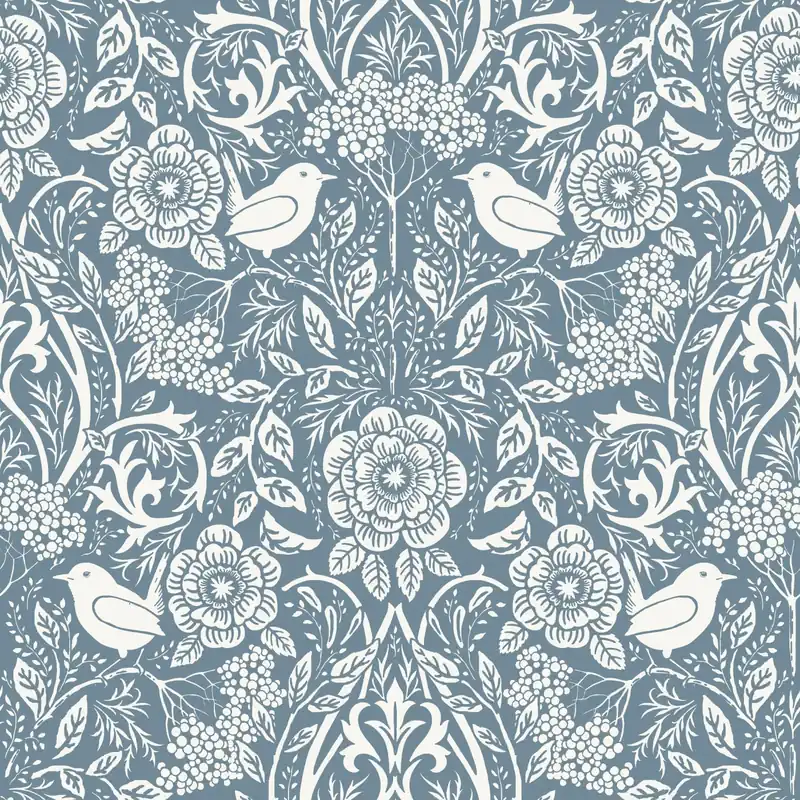 Nowy Tapeta ścienna kwiaty ptaki Vintage Flowers 139477 Esta Home