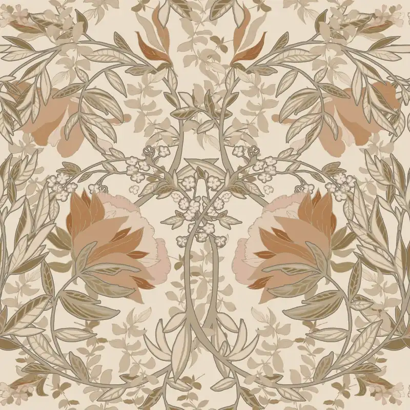 Wysoka jakość Tapeta ścienna kwiaty w stylu secesyjnym Vintage Flowers 139459 Esta Home