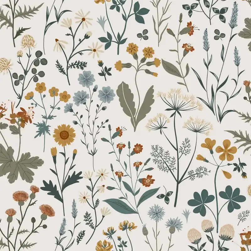 Tapeta ścienna łąka polne kwiaty Vintage Flowers 139391 Esta Home Dodaj do koszyka
