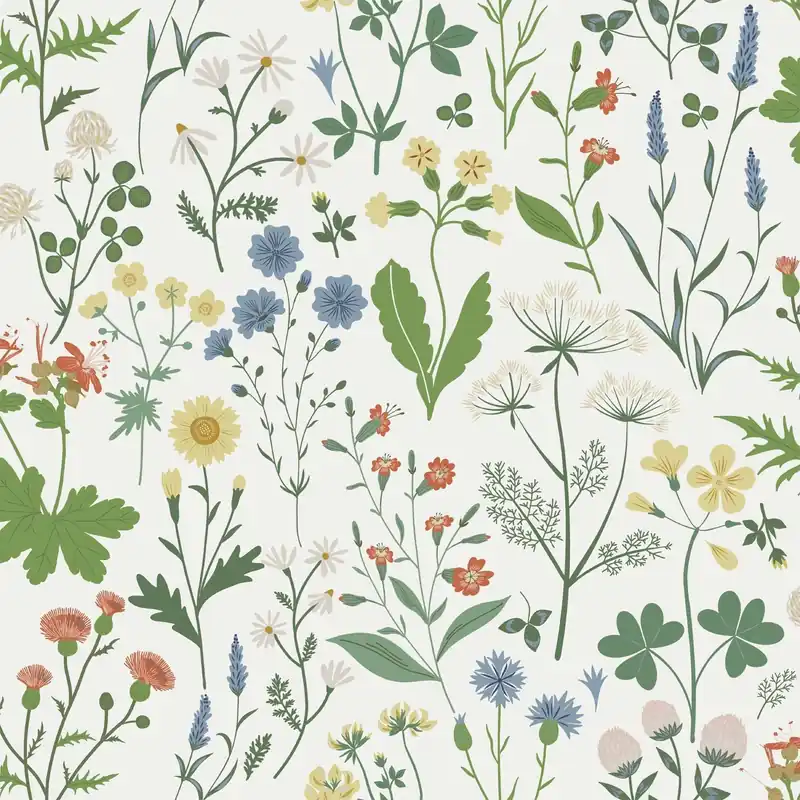 Tapeta ścienna łąka polne kwiaty Vintage Flowers 139390 Esta Home Darmowa dostawa