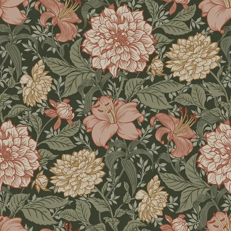 Do wyczerpania zapasów Tapeta ścienna kwiaty Vintage Flowers 139381 Esta Home