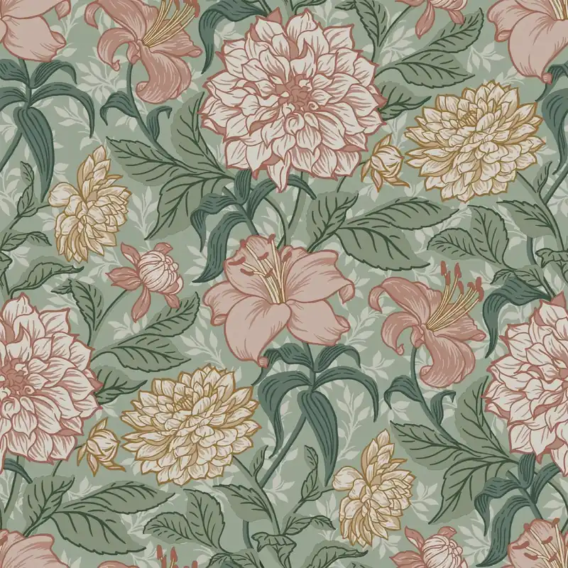 Do wyczerpania zapasów Tapeta ścienna kwiaty Vintage Flowers 139378 Esta Home