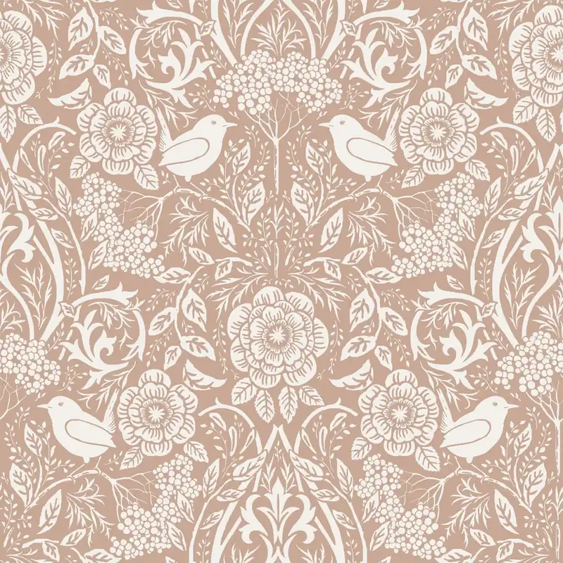 Tapeta ścienna kwiaty ptaki Vintage Flowers 139324 Esta Home Bestseller