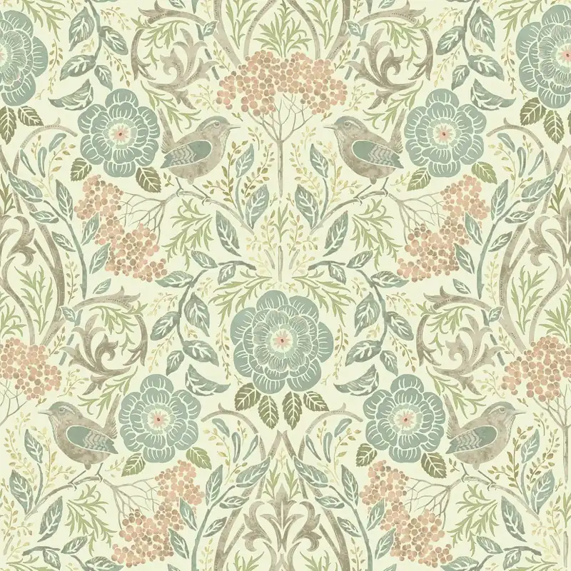 Hit sprzedaży Tapeta ścienna kwiaty ptaki Vintage Flowers 139323 Esta Home