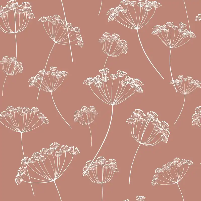 Wysoka jakość Tapeta ścienna koper włoski Vintage Flowers 139320 Esta Home