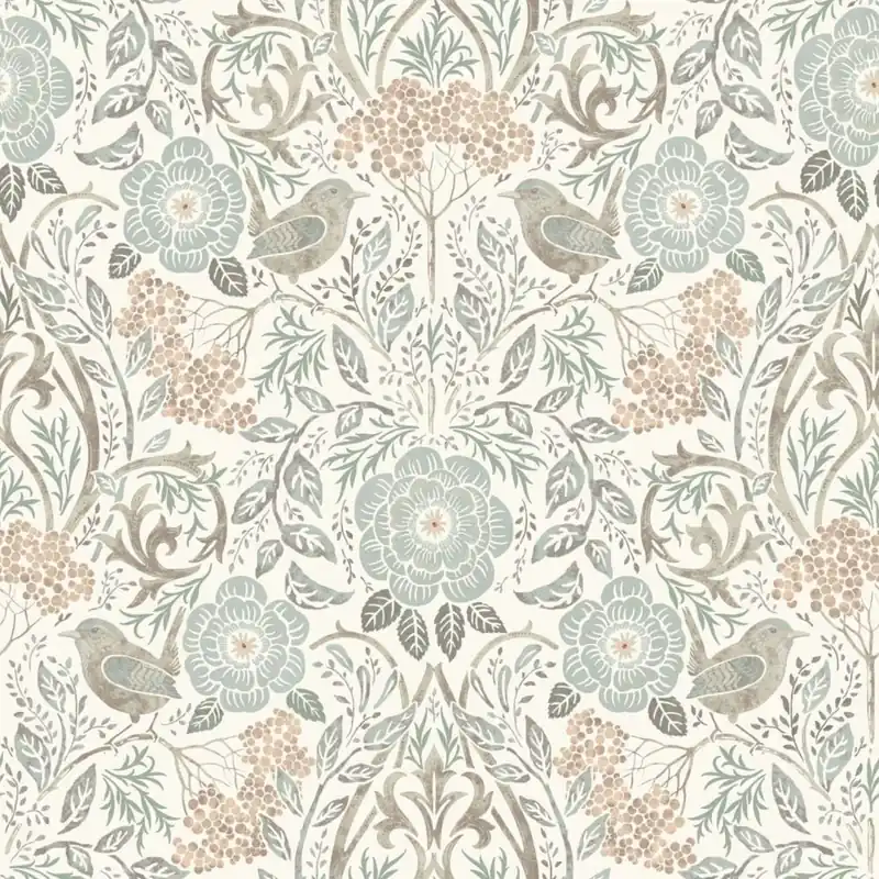Ekspresowa dostawa Tapeta ścienna kwiaty ptaki Vintage Flowers 139294 Esta Home