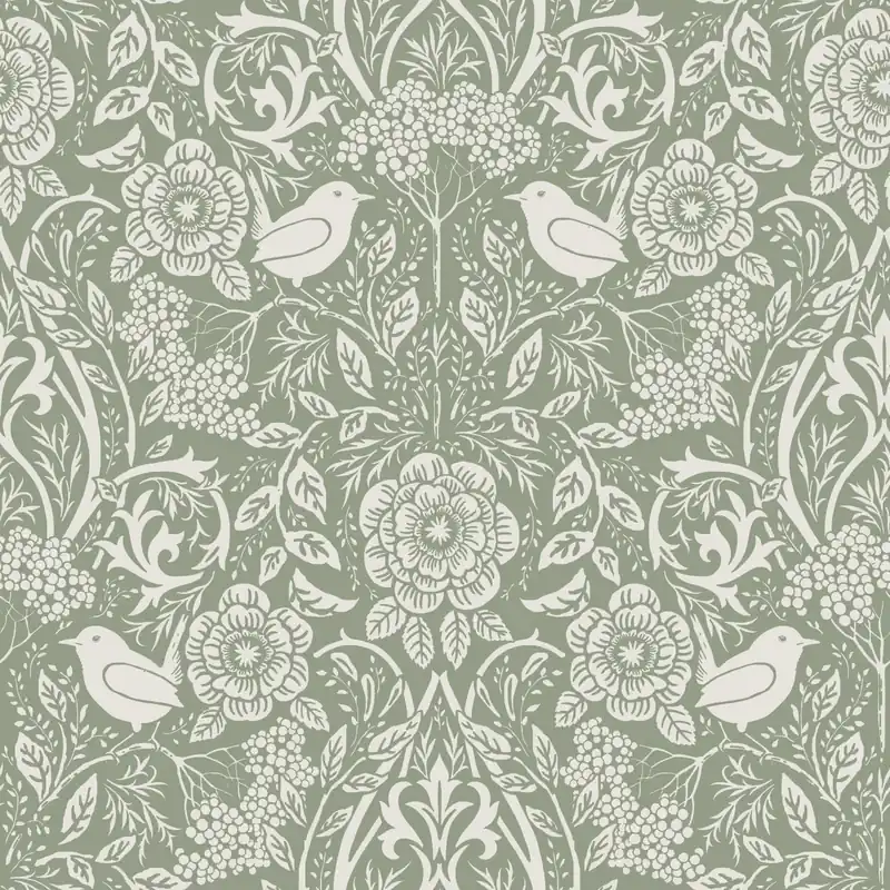 Tapeta ścienna kwiaty ptaki Vintage Flowers 139293 Esta Home Ostatnie sztuki