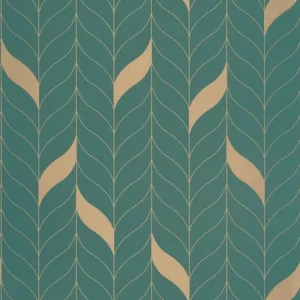 Ostatnie sztuki Tapeta ścienna jodełka warkocze Green & Co 103977328 Caselio