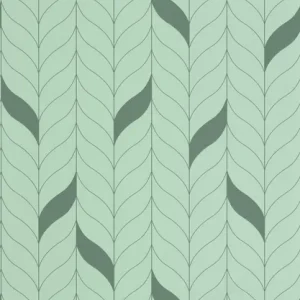Nowy Tapeta ścienna jodełka warkocze Green & Co 103977211 Caselio