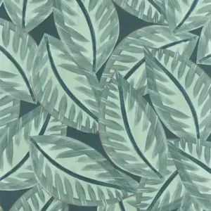Wyprzedaż Tapeta ścienna duże liście Green & Co 103907703 Caselio