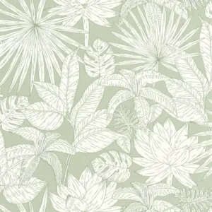 Tapeta ścienna liście kwiaty Green & Co 101437041 Caselio Najlepsza cena