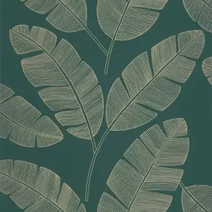 Oferta Tapeta ścienna liście Green & Co 101107251 Caselio