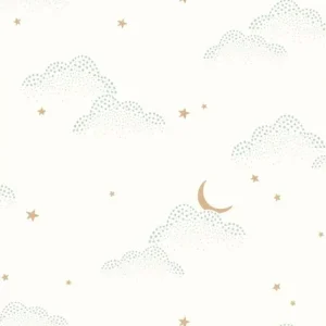 Super okazja Tapeta ścienna chmury księżyc gwiazdki Autour Du Monde 103487002 Caselio