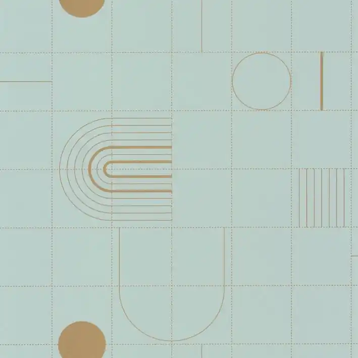 Bezpieczna płatność Tapeta ścienna geometryczna kratka Only Blue 102706027 Caselio