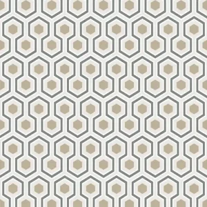 Cena promocyjna Tapeta ścienna geometryczna heksagony Hicks Hexagon 95/3016 Cole & Son