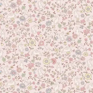 Tapeta ścienna kwiatki króliki zające Jack 'N Rose JS3105 Grandeco Popularny