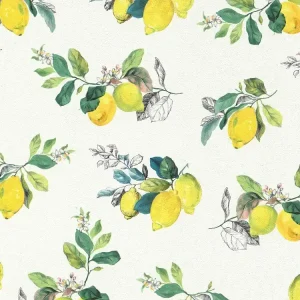 Dostępne od ręki Tapeta ścienna cytryny Petite Fleur 5 288420 RASCH Textil