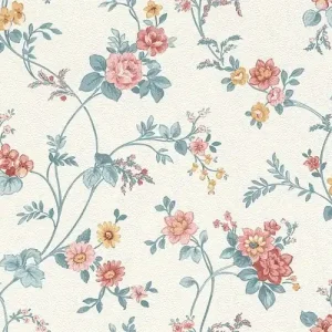 Niska cena Tapeta ścienna kwiatki Petite Fleur 5 288307 RASCH Textil