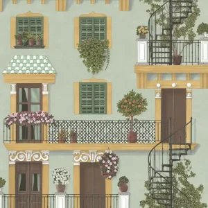 Tapeta ścienna domy budynki Seville 117/4012 Cole & Son Nowy