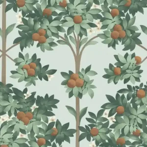 Premium Tapeta ścienna drzewo pomarańcze Seville 117/1004 Cole & Son